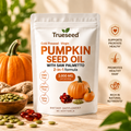 Cold Pressed Virgin Pumpkin Seed Oil with Saw Palmetto 2-in-1 Formula, 3000mg per Serving, 300 Softgels Dietary Supplement